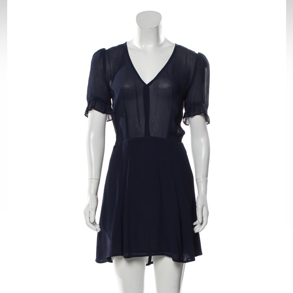 Reformation V-Neck Mini Dress